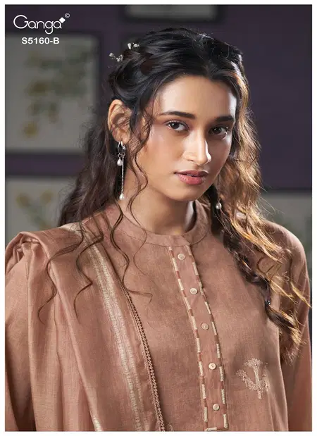 Camilla 5160 By Ganga Cotton Satin Printed Dress Material